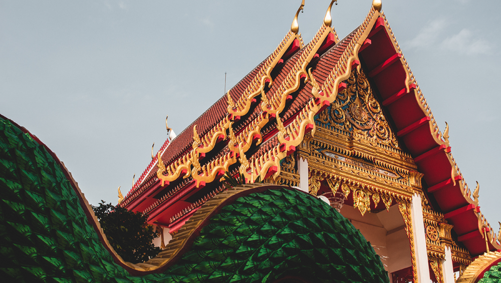 Stunning Temple in Phuket, Thailand.