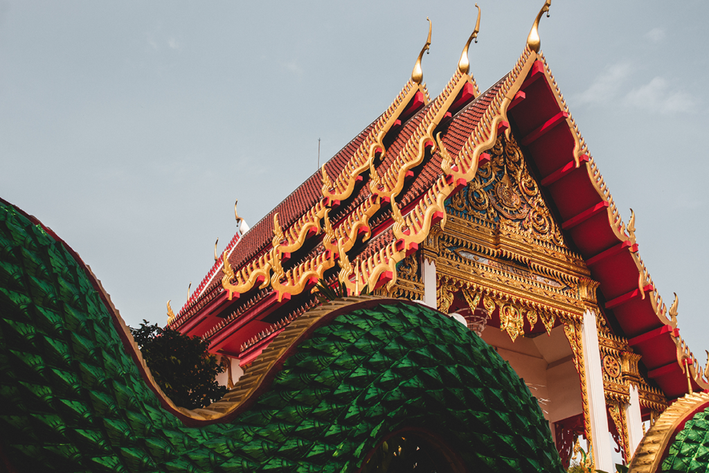 Stunning Temple in Phuket, Thailand.