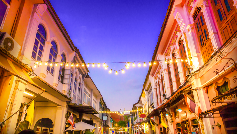 A night market at Phuket Town.